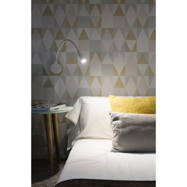 Faro Pixie - applique murale avec interrupteur - 8 x 3 x 39 cm - 2W LED inclus - blanc mat