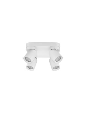 Nova Luce Amecy - spot en saillie 4L - 22 x 12,5 x 22 cm - blanc sablé