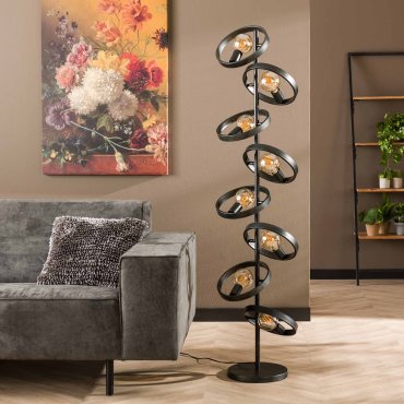 Vico Hover - lampadaire 8L - 26 x 42 x 162 cm - anthracite