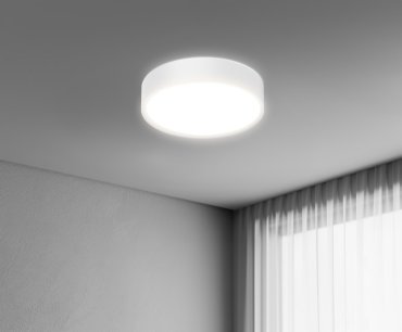 Century Italia Blanca Luxe - plafonnier - Ø 40 x 7 cm - 24W LED inclus - blanc