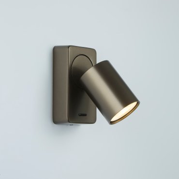 Projectlight Phoebe - spot mural apparent avec interrupteur - 12 x 7 x 11 cm - bronze