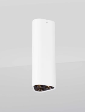 Nova Luce Etho - plafonnier - 5 x 15 x 5 cm - 6W LED inclus - blanc sablé et noir