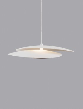 Nova Luce Olea - lampe suspendue - 35 x 190 x 32 cm - 16W dimmable LED inclus - blanc sablé