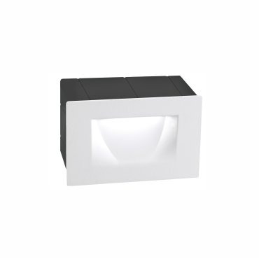 Nova Luce Krypton - applique encastrée - 11 x 6 x 7 cm - 3W LED inclus - IP54 - blanc