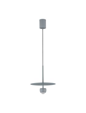 Nova Luce Edem - lampe suspendue - Ø 30 x 217 cm - 8W LED inclus - bleu gris