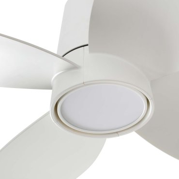 Faro Klover S Tuya Smart - ventilateur de plafond intelligent avec lumière et télécommande - Ø 80 x 22,3 cm - blanc mat