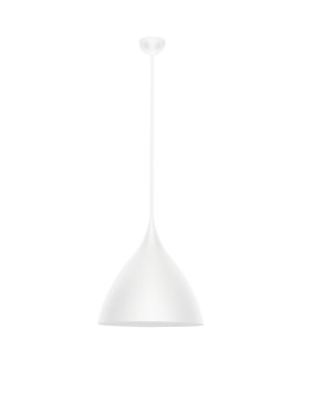 Nova Luce Syntopia - lampe suspendue - Ø 46 x 178 cm - blanc sablé