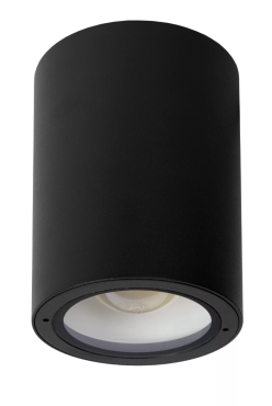 Lucide Volantis - spot en saillie - Ø 10,8 x 15,5 cm - IP54 - noir