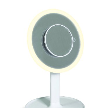 ONE Light - miroir de table avec bouton tactile - Ø 20 x 34 cm - 7W LED dimmable inclus - blanc