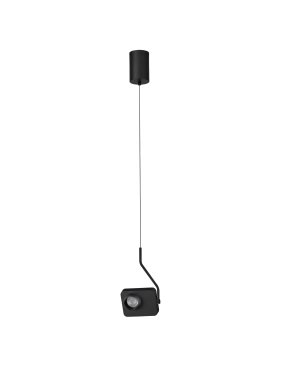 Nova Luce Kedros - lampe suspendue - 11 x 270 x 14 cm - 9W dimmable LED inclus - noir