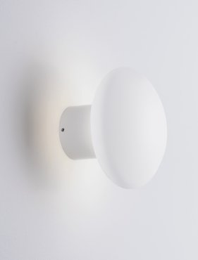 Nova Luce Onut - applique murale - Ø 12 x 9,5 cm - 10W LED inclus - blanc