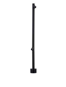 Nova Luce Lord - lampe de jardin - Ø 8 x 90 cm - 8W LED inclus - IP65 - noir sablé