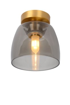 Lucide Tyler - plafonnier - Ø 16,1 x 16,8 cm - fumé gold