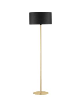 Nova Luce Sibnia - lampadaire - Ø 45 x 164,8 cm - laiton doré et noir