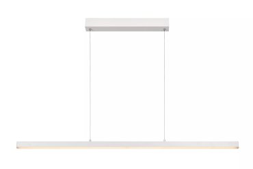 Lucide Sigma - lampe suspendue - 118,5 x 8,2 x 150 cm - 30W LED dimmable inclus - blanc