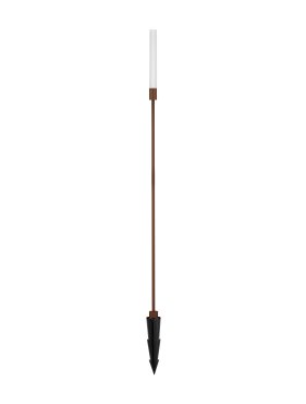 Nova Luce Slot - lampe de jardin - Ø 2,5 x 100 cm - 4W LED inclus - IP65 - corten