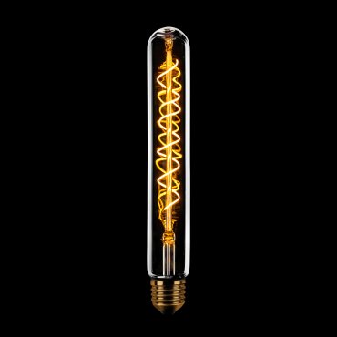 ETH Tube Spiral LED Filament - 18,5 cm - E27 - 3 niveaux de gradation - 7W - 2200K - transparent