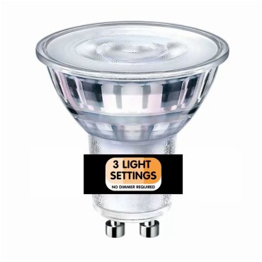 ETH LED Sceneswitch + Memory - GU10 - 5W - 3 niveaux de gradation - 2700K/2500K/2200K - transparent