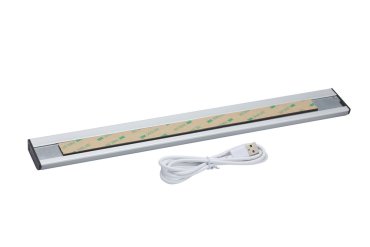 Integral LED - éclairage d'armoire rechargeable avec capteur de geste - 1,4 x 4,5 x 35 cm - LED dimmable 1,7 W incluse - aluminium