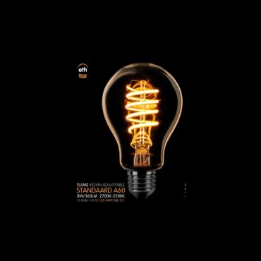 ETH LED Spiral Standard - E27 - dimtone - 8W - 2700K à 2200K - or