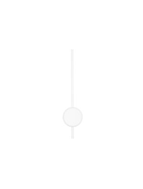 Nova Luce Clock - applique murale - 13,6 x 6,5 x 61 cm - 18W LED inclus - blanc sable