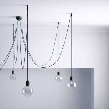 Creative Cables - pointe de décentralisation - Ø 2 x 4 cm - noir