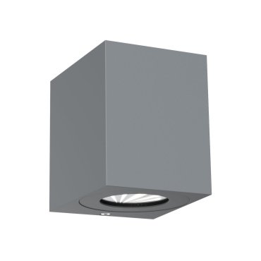 Nordlux Canto Kubi 2 - applique murale extérieure - 8,7 x 10,4 x 10 cm - 2 x 6W LED inclus - IP44 - gris