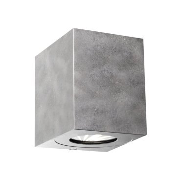 Nordlux Canto Kubi 2 - applique murale extérieure - 8,7 x 10,4 x 10 cm - 2 x 5W LED inclus - IP44 - métal galvanisé