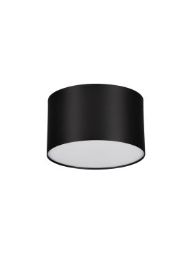 Nova Luce Marsa - plafonnier - Ø 11 x 6,5 cm - 10W LED inclus - noir sablé