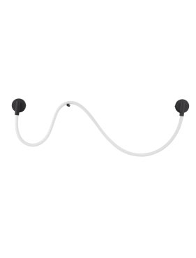 Nova Luce Ilane - applique murale - 170 x 27 x 7,5 cm - 14W LED inclus - noir sablé et blanc
