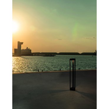 Nova Luce Pax - lampe de jardin - 80 cm - 9W LED inclus - IP54 - noir