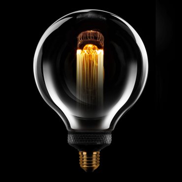 ETH Globe LED Filament - Ø 12,5 cm - E27 - 3 niveaux de gradation - 5W - 1800K - fumé et transparent