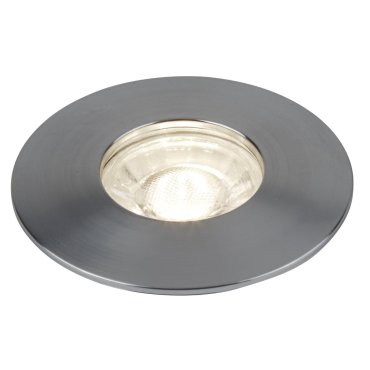 Searchlight Flush - set de 3 - Ø 100 mm, Ø 68 mm encastré - 3 x 4W LED inclus - argent satiné