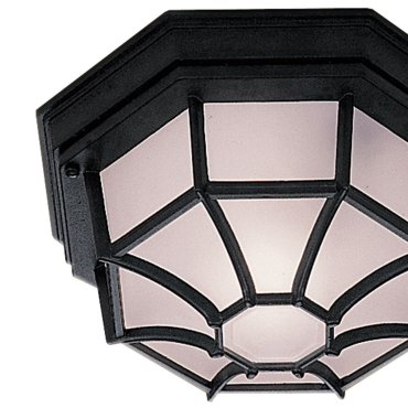 Searchlight Outdoor - plafonnier extérieur - 27 x 27 x 13 cm - IP54 - noir