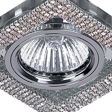 Elmark CR-776 - spot encastrable - Ø 90 mm, Ø60 mm encastrable - chrome et argent