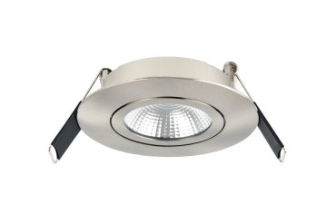 Integral LED Lux Ultra Slim - spot à encastrer - Ø 83 mm, Ø 65 mm encastrable - 6,5W LED dimmable inclus - nickel satiné