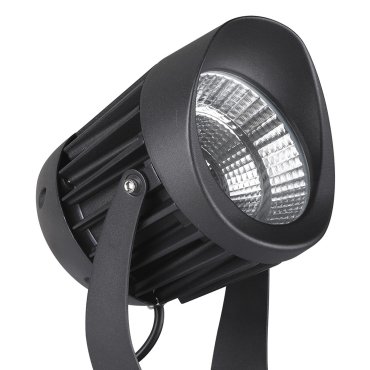 Nova Luce North - spot au sol - Ø 12 x 18 cm - 20W LED inclus - IP65 - noir