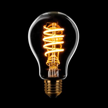 ETH Standard Spiral LED Filament - E27 - 8W dimmable - 1800K - transparent
