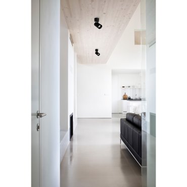 Nova Luce Miniair - spot en saillie - Ø 6,3 x 17 cm - 10W LED inclus - noir