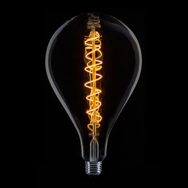 ETH Standard XXL Spiral Filament LED - 3 niveaux de gradation - E27 - 1 à 7W - 2100K - fumé