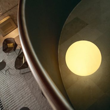 New Garden Buly 60 - boule lumineuse avec câble - Ø 60 x 55 cm - 7W LED inclus - citron vert translucide