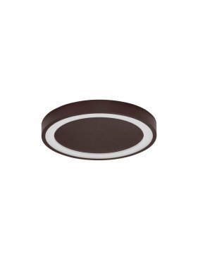 Nova Luce Nodi - plafonnier - Ø 45 x 5 cm - 30W LED inclus - brun café