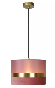 Lucide Extravaganza Tusse - lampe suspendue - Ø 30 x 152,5 cm - rose
