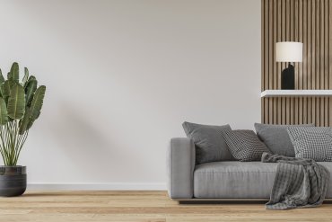 Searchlight Perth - lampe à poser - Ø 38 x 65 cm - noir et blanc mat