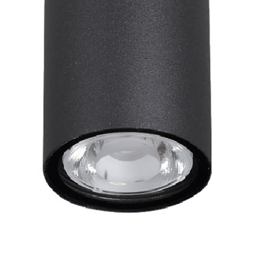 Nova Luce Ceci - plafonnier d'extérieur - Ø 5,5 x 11 cm - 3W LED inclus - IP65 - noir