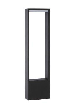 Lucide Goa - lampe de jardin - 15 x 6 x 60 cm - 6,5W LED inclus - IP54 - anthracite