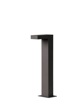 Lucide Texas II - lampe de jardin - 6 x 15 x 40 cm - 6W LED inclus - IP54 - anthracite