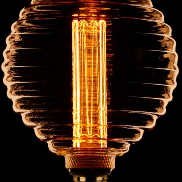 ETH Deco Filament LED - E27 - 3 niveaux de gradation - 1W/2.5W/5W - 1800K - or