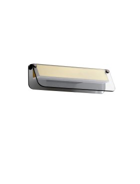 Nova Luce Apnea - applique murale - 30 x 8,5 x 11 cm - 7W LED inclus - noir sablé, or et gris