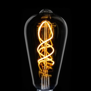 ETH Edison Spiral LED Filament ST64 - E27 - 4W dimmable - 2200K - fumé